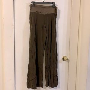 Silk wide leg pants size S